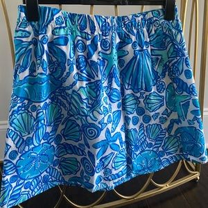 Lilly Pulitzer Blue Sailors Valentine Briar Skirt